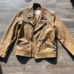 Caramel Brown Leather Jacket